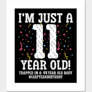 Leap Year Birthday 44Th Birthday Party Leap Day Birthday Posters and Art